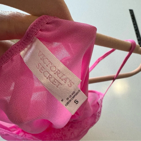 Hot pink Victoria’s Secret sheer babydoll Small - Picture 9 of 12